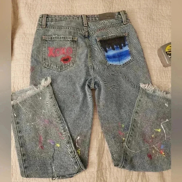 Carmar denim painted distressed jeans - Picture 6 of 8